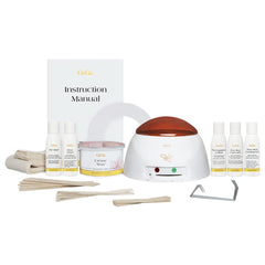 GIGI Mini Pro Waxing Kit honey warmer heats wax evenly for precise brow shaping.