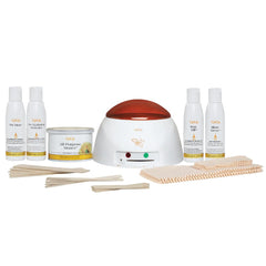 GIGI Student Starter Waxing Kit wax warmer heats evenly for efficient at-home sessions.
