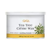 Gigi Tea Tree Creme Wax 14oz jar for silky waxing and skin protection