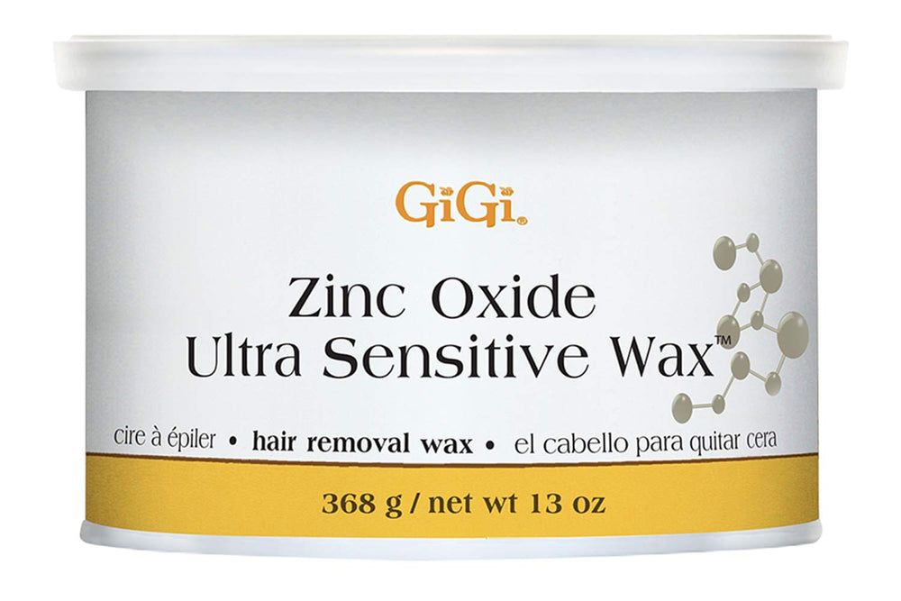 GiGi Zinc Oxide Ultra Sensitive Wax jar front view for delicate skin protection