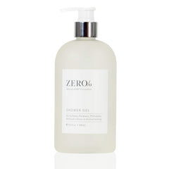 Gilchrist & Soames Zero% Shower Gel bottle shows unisex design for daily refresh