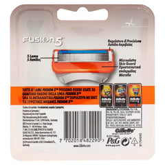 Gillette Fusion back-precision blade image showing finishing touches