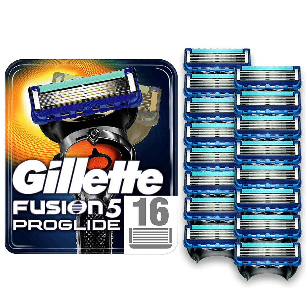 Gillette Fusion5 ProGlide blades refill 16-pack for a smooth, precise daily shave.