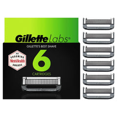 GilletteLabs razor blade refills 6-count packaging shows convenient replacement for ongoing grooming.