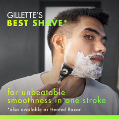 GilletteLabs razor blade refills close-up with five blades for close, comfortable shaves.