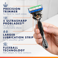 Gillette ProGlide refills lubricating strip detail for smooth glide