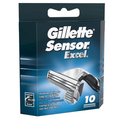 Gillette Sensor Excel blades closeup reveals precision blades for comfortable shave