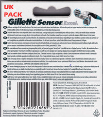 Gillette Sensor Excel made in Poland branding reflects quality manufacturing.