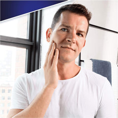 Gillette Sensor Excel soft microfins prep skin for smoother shave.
