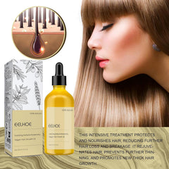 Ginaday Eelhoe oil on scalp during application demonstrates a massage-ready formula for comfort.