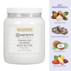 Ginger Lily Farms Botanicals fragrance-free label signals sensitive-skin friendly moisture