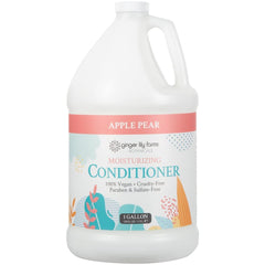 Ginger Lily Farms Moisturizing Conditioner bottle highlighting apple-pear scent for weightless hydration