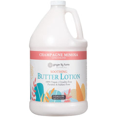 Ginger Lily Farms Botanicals soothing butter lotion bottle demonstrates quick-absorbing hydration for daily skin comfort.
