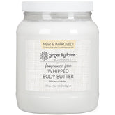 Ginger Lily Farms Botanicals whipped body butter packaging highlighting fragrance-free vegan care