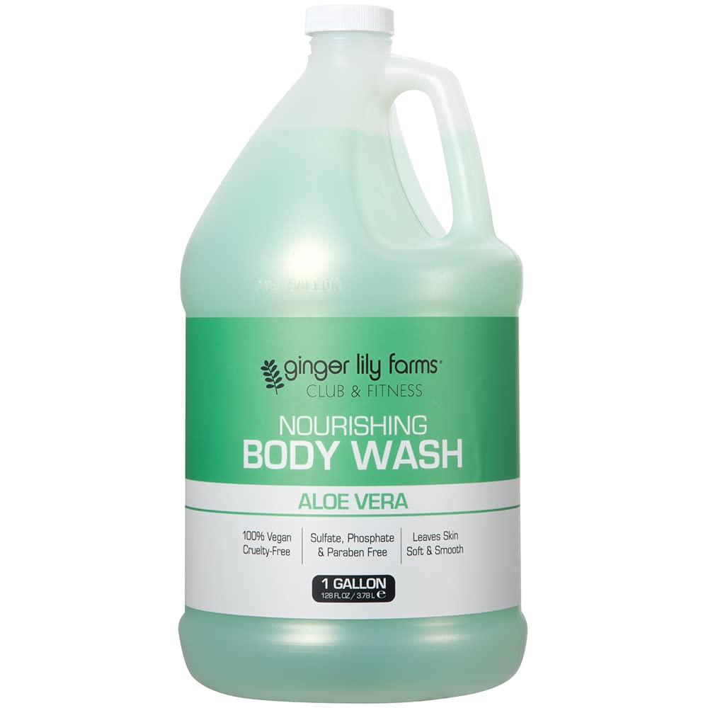 Ginger Lily Farms Club & Fitness Nourishing Body Wash bottle front for daily cleansing