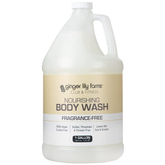 Ginger Lily Farms Club & Fitness nourishing body wash bottle for daily gentle cleansing