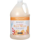 Ginger Lily Farms Botanicals Coco Mango bottle with creamy lather promise for daily hydration.