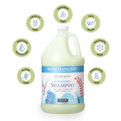 Ginger Lily Farms green tea lemongrass scent close-up conveys calming aromatherapy.