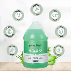Ginger Lily Farms natural botanicals ingredient illustration emphasizing hydrating botanicals.