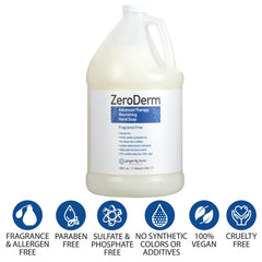 Ginger Lily Farms ZeroDerm nourishing hand soap velvet-lather texture on skin.