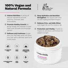 Ginger Milk Deep Repair Mask ginger biotin label suggests scalp support