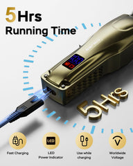 GinJee hair clippers guard set offers millimeter precision for styling.