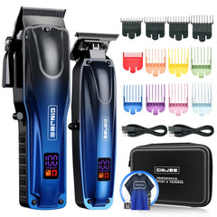 GinJee professional hair clipper cordless-corded shows versatile power for precise home cuts.