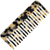 Giorgio G49 White Tokyo wide-tooth comb front view for gentle detangling of thick curls.