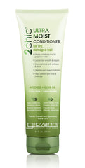 Acondicionador Giovanni 2chic en botella, aporta hidratación profunda para cabello suave.