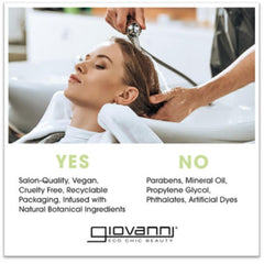 Giovanni 2chic Frizz Be Gone hands applying for frizz control