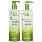 Giovanni 2Chic Ultra-Moist shampoo bottle pouring for daily hydration