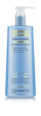 GIOVANNI Biotin and Collagen Shampoo bottle front showing volumizing formula for fuller hair
