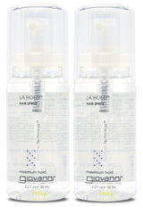 Giovanni L.A. Hold Hair Spray bottle front view for on-the-go styling.