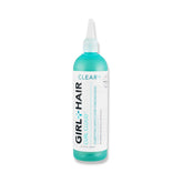 GIRL+HAIR G+H Clear Apple Cider Vinegar Rinse bottle for scalp refreshment and shine.