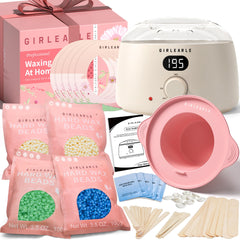 GIRLEARLE digital wax heater with LED display offers precise at-home waxing temp control