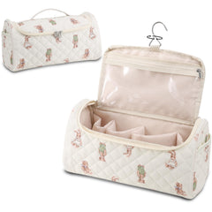 GISMTR quilted travel case exterior showcases stylish storage for Dyson Airwrap and attachments.