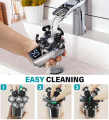 Gisaae IPX7 waterproof shavers allow wet or dry use in shower.