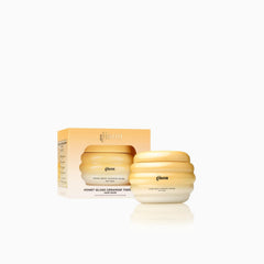 Gisou Honey Gloss Ceramide Therapy Mask closeup texture emphasizes creamy formula for smooth hair.