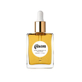Gisou Honey Infused Hair Oil bottle close-up for instant shine and luxury hydration.