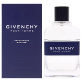 Givenchy Blue Label bottle-front view for an elegant evening fragrance.