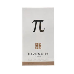 Givenchy Pi Cologne close-up cap, sleek brown bottle for travel.