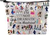 GJTIM I'm Theatrical makeup bag front view highlighting portable storage for daily cosmetics