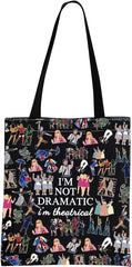 GJTIM musical gift makeup bag front view showing organized storage for daily cosmetics