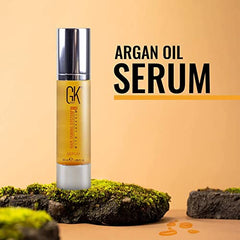 GK HAIR oil application ends: targeted serum for frizz-free ends.