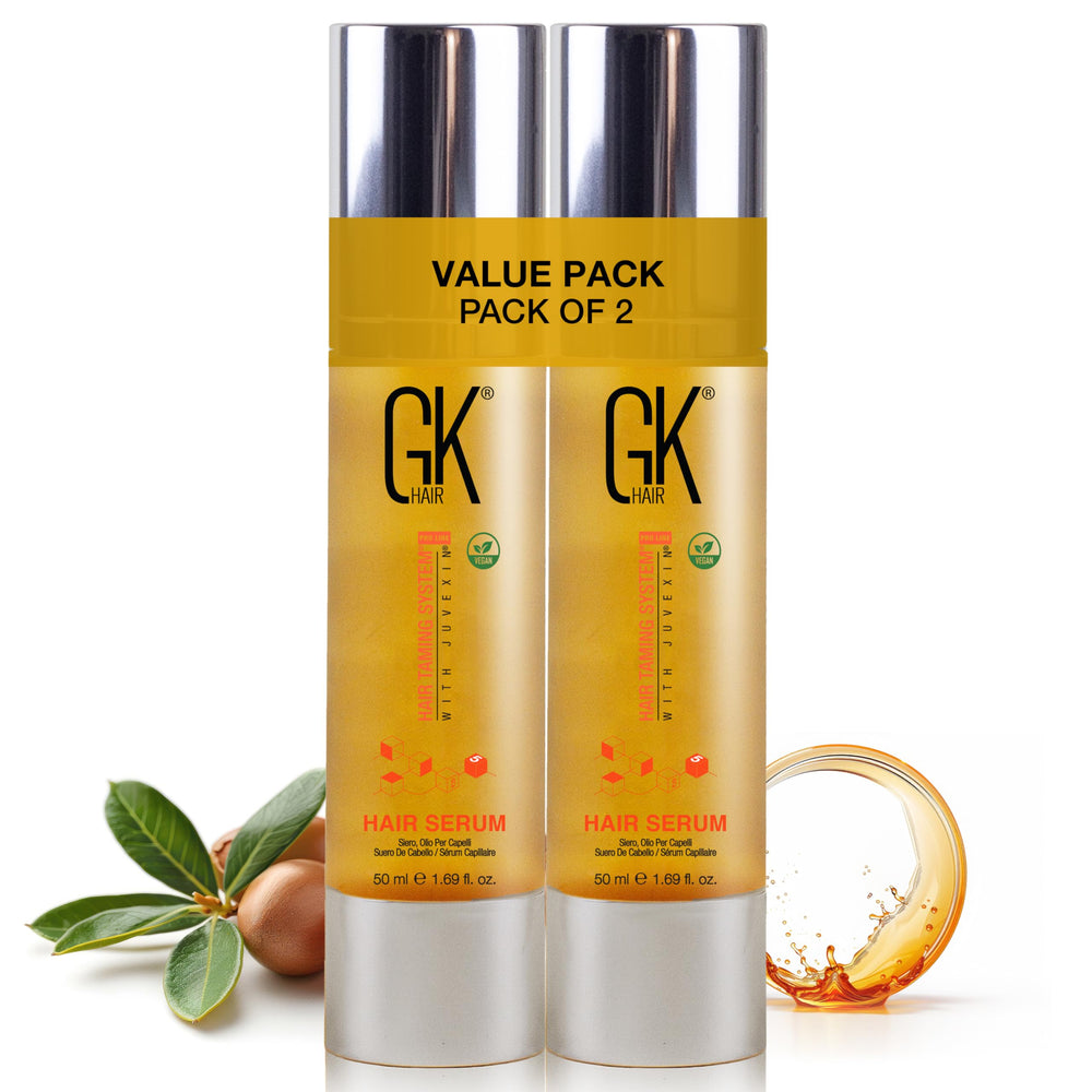 GK HAIR oil frizz bottle: lightweight hydration for smoother strands.