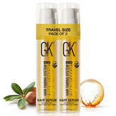 GK HAIR travel size hair oil argan bottle pour delivers lightweight hydration and frizz control