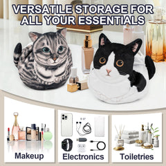 GKIOYRO drawstring makeup bag travel compact demonstrates easy packing for trips