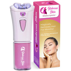 Glabrous Skin Epilator handle close-up demonstrates ergonomic grip for precise facial hair removal