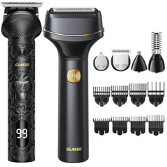 GLAKER cordless hair clipper all-in-one kit for at-home grooming