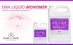 Glam and Glits EMA 16oz bottle highlighting generous size for salon performance.